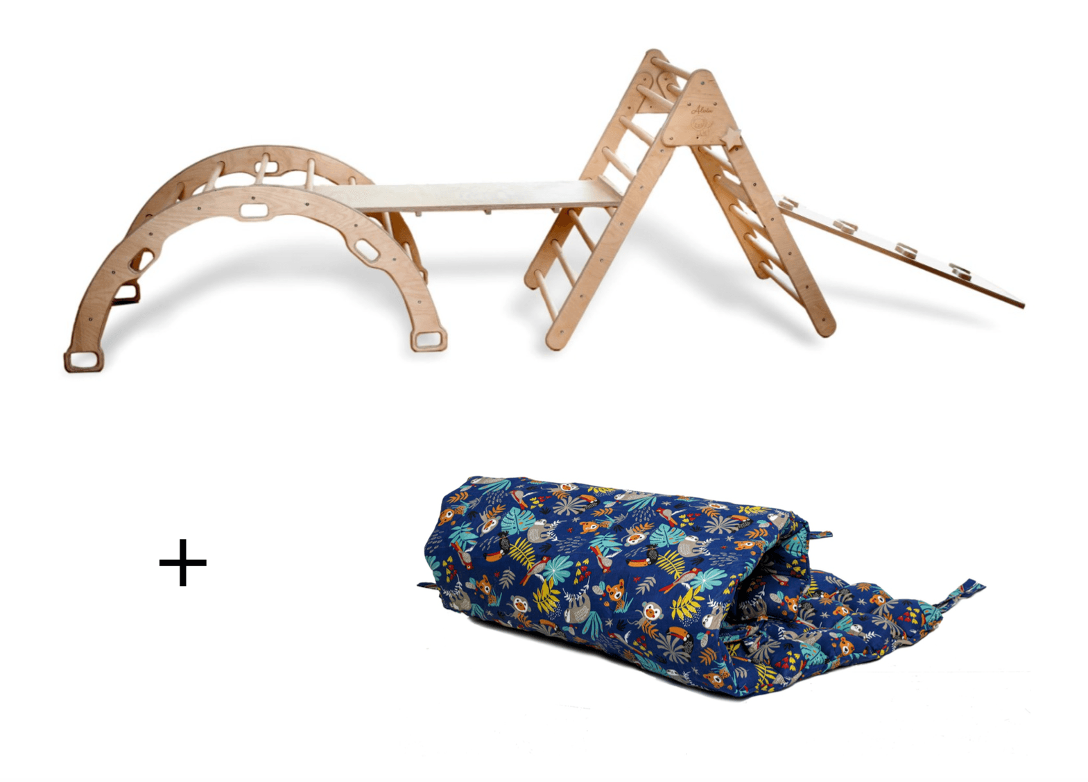 5 Pieces - Climbing Set - Triangle, Arch, Arch Pillow, 2Ramp - Learning Through Play