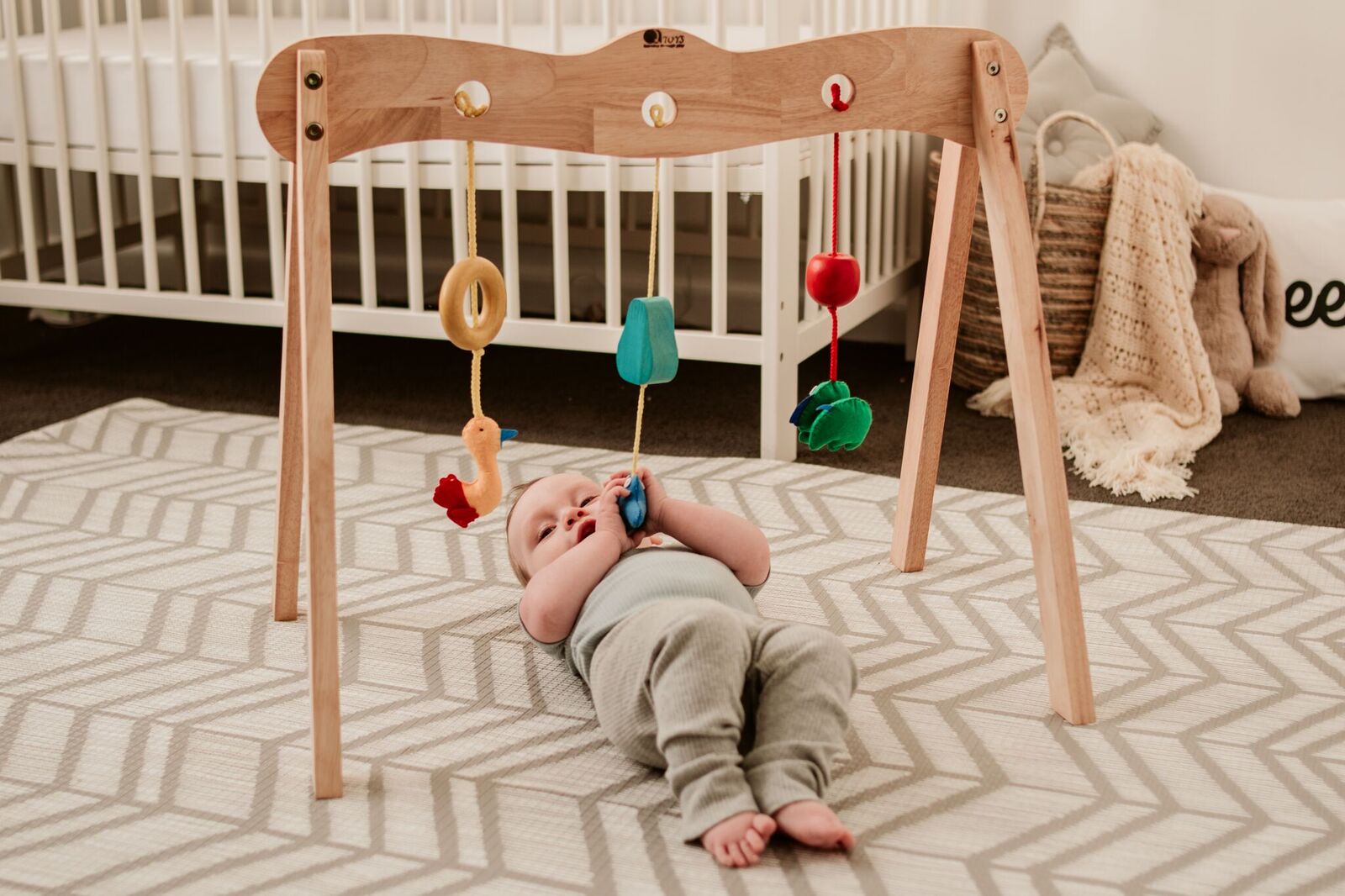 Wooden Baby Play Gym - Learning Through Play