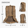 TBG - Mens Tactical Diaper Bag Backpack W/Built-In Changing Mat, Stroller Strap